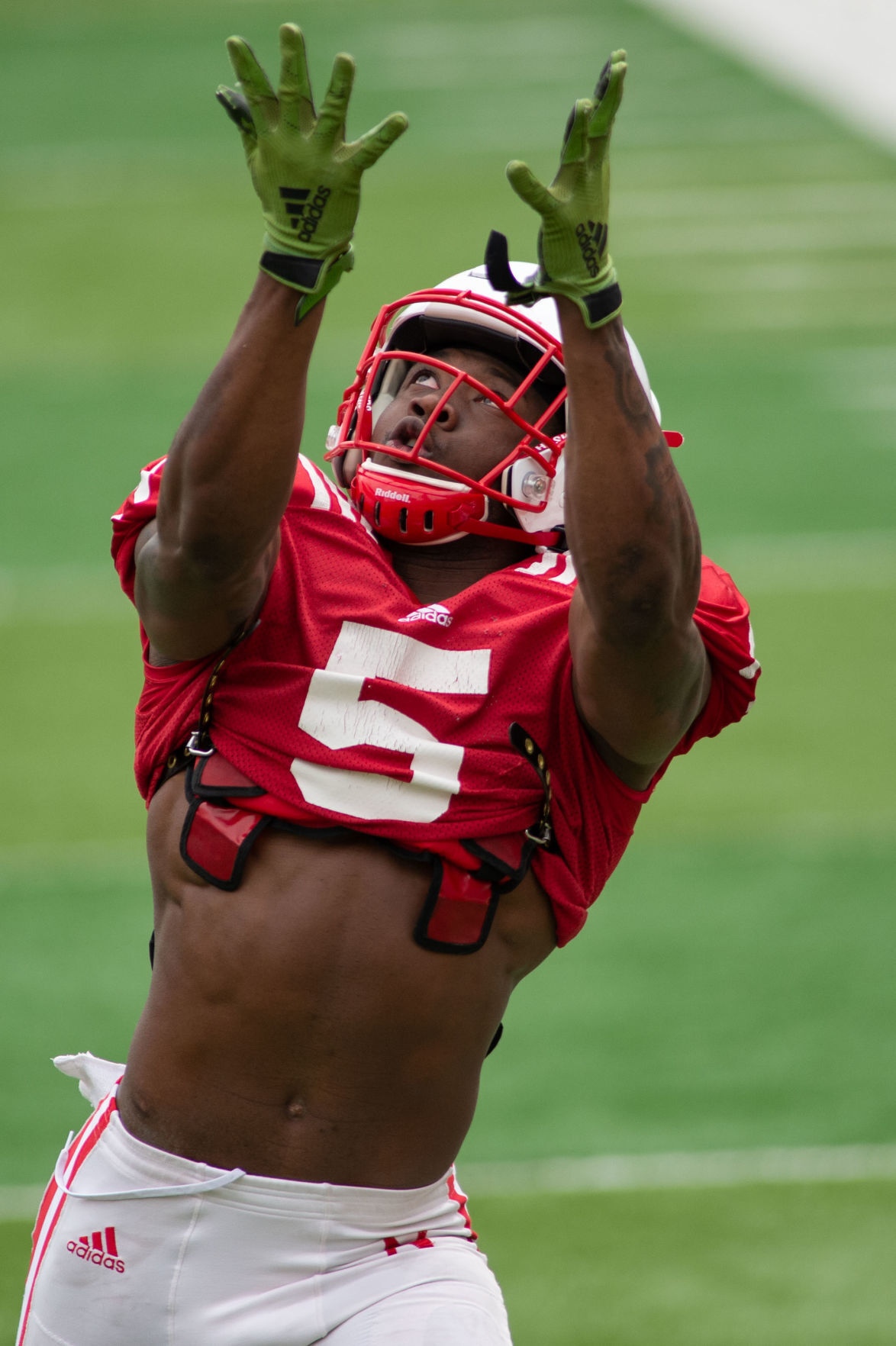 Nebraska football practice, 4.17